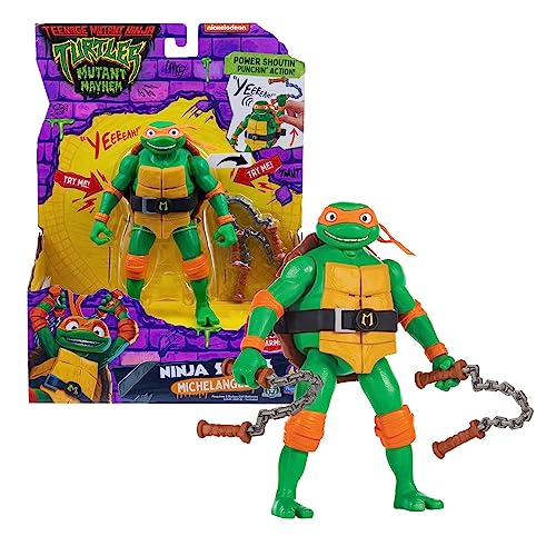 Giochi Preziosi Michelangelo Ninja Turtles Chaos Mutante, Michelangelo Deluxe Sprechender 15 cm mit Soundeffekten und mechanischer Kampffunktion, für Kinder ab 4 Jahren Giochi Preziosi Michelangelo Ninja Turtles Chaos Mutante, Michelangelo Deluxe Sprechender 15 cm mit Soundeffekten und mechanischer Kampffunktion, für Kinder ab 4 Jahren von Giochi Preziosi