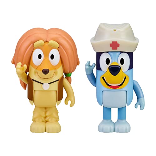 Giochi Preziosi Paar Figuren Indy und Bluey Doctor mit Hut Wappen Crocerossa als Zubehör für Kinder ab 3 Jahren, BLY07300 von Giochi Preziosi