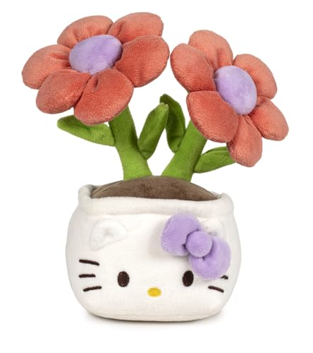 Hello Kitty Plants Plush, 20cm Soft Toy with Red Ribbon and Aloe Outfit, Official Licensed Hello Kitty Collectable, for Fans and Children, Suitable for Ages 4+ von Giochi Preziosi