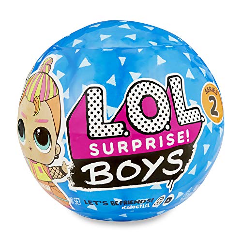 L.O.L. Surprise, Boys – Kugel 7 Überraschungen, davon 1 Jungen-Puppe 8 cm, Zubehör, Wasser-Überraschung, Modelle zufällig zum Sammeln (Serie 2), Spielzeug für Kinder ab 3 Jahren, LLUC1 von Giochi Preziosi