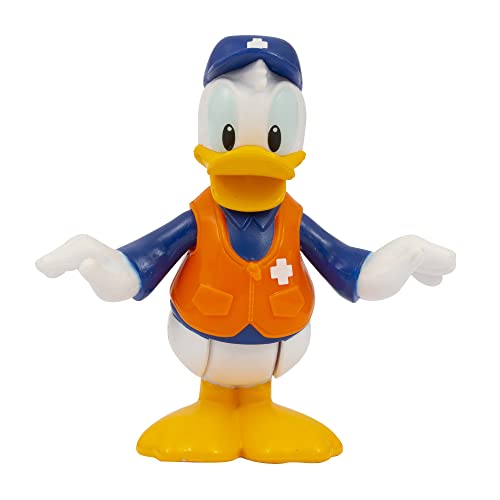 Mickey Mini Donald Doktor 8 cm, beweglich mit 4 Gelenkpunkten, Sammeln Sie alle ab 3 Jahren, MCC07600, Giochi Preziosi von Giochi Preziosi