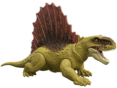 Giochi Preziosi Mondo Jurassic Dominion Dinosaurier Ferziste Tiere ''Dimetrodon'' - Gelenkter Dinosaurier 18 cm Neuheit Pack - Dinosaurier Spielzeug für Kinder HDX27 - Mehrfarbig von Giochi Preziosi