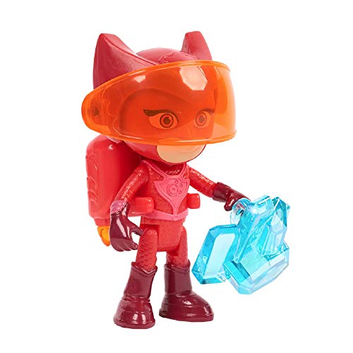 Pyjamasques PJU035 Super Moon Set Figur 7,5 cm und Zubehör, rot von Giochi Preziosi