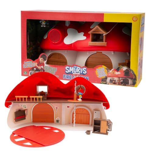 Giochi Preziosi The Smurfs, Fire Station Playset with Mechanical and Electronic Functions, Includes Exclusive 2.25" Tontolone Smurf Figure and Accessories, As Seen on TV, Ages 3+ Giochi Preziosi The Smurfs, Fire Station Playset with Mechanical and Electronic Functions, Includes Exclusive 2.25" Tontolone Smurf Figure and Accessories, As Seen on TV, Ages 3+ von Giochi Preziosi