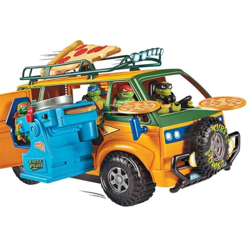 Giochi Preziosi, Ninja Turtles 2023 Chaos Mutant, Lieferwagen Pizzen der Ninja Turtles, kompatibel mit Allen Grundfiguren, für Jungen und Mädchen ab 4 Jahren von Giochi Preziosi