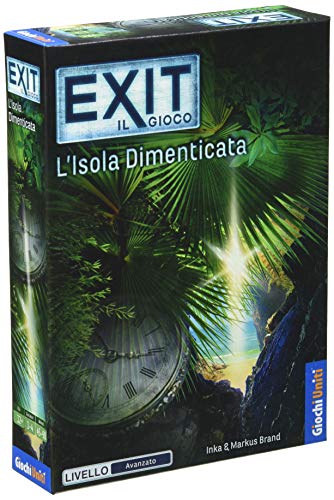 Giochi Uniti – Exit – die vergessene Insel – Gesellschaftsspiel, Mehrfarbig Italienische Version von Giochi Uniti
