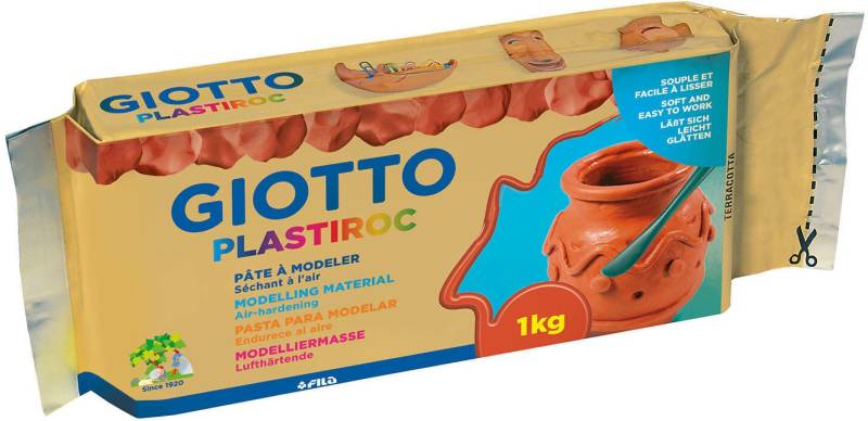 GiottoPlastiroc Modelliermasse 1 kg, Terracotta von Giotto Plastiroc