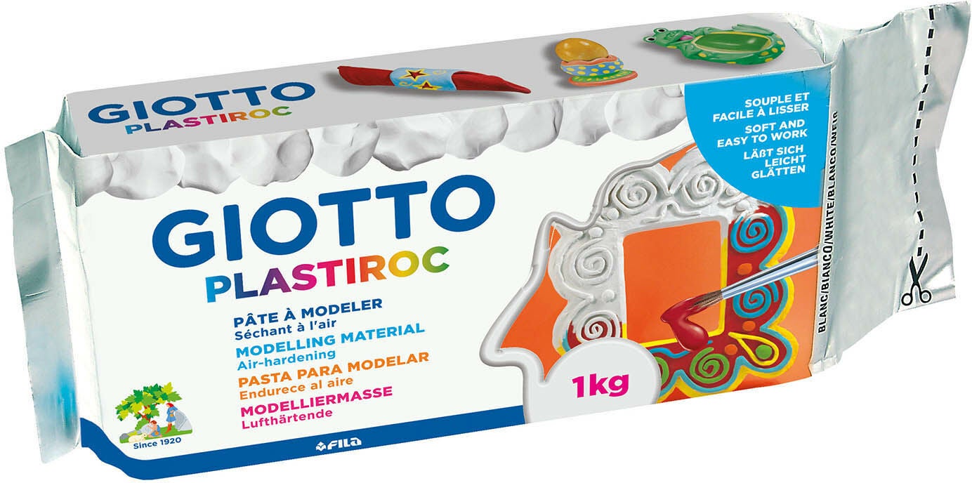 GiottoPlastiroc Modelliermasse 1 kg, Weiß von Giotto Plastiroc