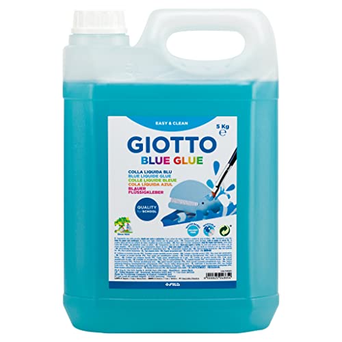 Giotto -Kanister Blue 5 kg flüssiger Kleber, Farbe Blau, F546200 von GIOTTO