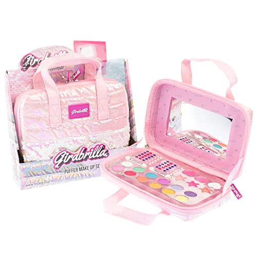 Girabrilla Set Make Up Beauty Case Kosmetiktasche Rosa mit Lidschatten, Lippenstift und Nagellack, Farbe, Einheitsgröße, 19042 Girabrilla Set Make Up Beauty Case Kosmetiktasche Rosa mit Lidschatten, Lippenstift und Nagellack, Farbe, Einheitsgröße, 19042 von Girabrilla