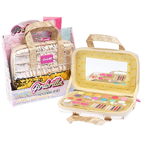 Girabrilla 19043 Make Up Set Beauty Case Gold mit Lidschatten, Lipgloss und Nagellack, Taglia Unica von Girabrilla