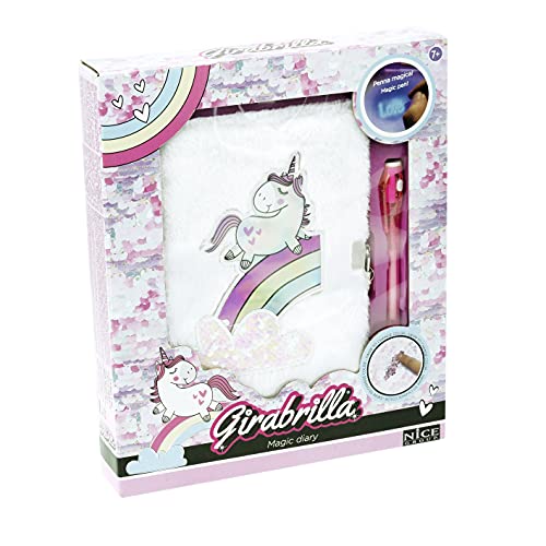 Girabrilla Nice Unicorno Magico Tagebuch, Mehrfarbig, 2519 von Girabrilla