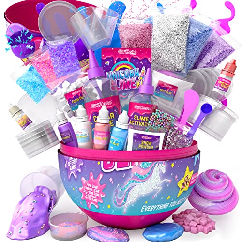 GirlZone Geschenke für Mädchen Schleim Kinder - Ei-Form Einhorn Slime Kit für Kinder DIY Schleim Herzustellen Selber Machen - Unicorn Glitter Slime in Einem Großen Ei Sensorisches Spielzeug GirlZone Geschenke für Mädchen Schleim Kinder - Ei-Form Einhorn Slime Kit für Kinder DIY Schleim Herzustellen Selber Machen - Unicorn Glitter Slime in Einem Großen Ei Sensorisches Spielzeug von GirlZone