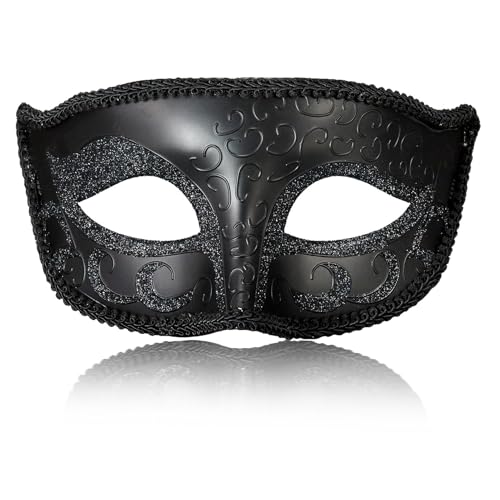 Girlove 2024 Maskerade-Maske für Herren, venezianische Retro-Maske, für Halloween-Party, Karneval, Maskarade-Ball Girlove 2024 Maskerade-Maske für Herren, venezianische Retro-Maske, für Halloween-Party, Karneval, Maskarade-Ball von Girlove