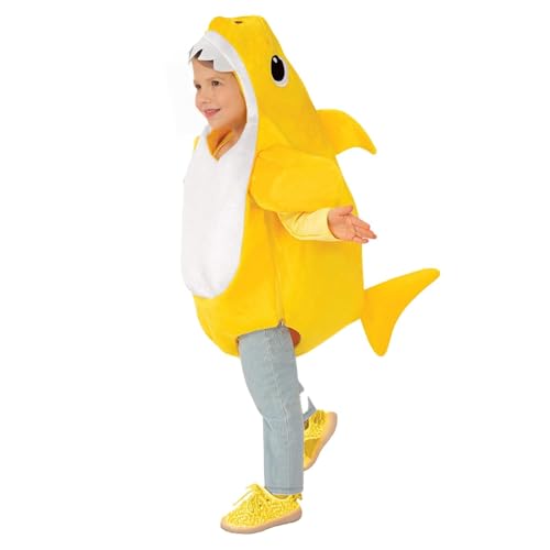 Girlove Jungen Halloween Hai Kostüme für Kinder Mädchen Tier Kostüm mit Kapuze Bodysuit Cosplay für Rollenspiel Bühne Halloween Party 90cm Girlove Jungen Halloween Hai Kostüme für Kinder Mädchen Tier Kostüm mit Kapuze Bodysuit Cosplay für Rollenspiel Bühne Halloween Party 90cm von Girlove