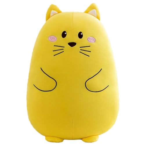 Plüschkissen Katze 40 cm, entzückende Katze Bär zum Kuscheln, Plüschspielzeug Geschenkidee für Kinder und Mädchen, gemütlicher Plüsch (Katze, 40 cm) von Girlove