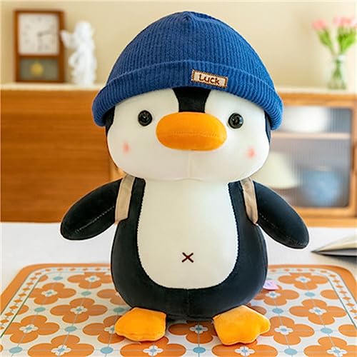 Plüschtier Pinguin für Mädchen, Jungen und Kinder, Weiches Plüschtier zum Kuscheln und Spielen, Pinguin, Geschenk (Blau, 35 cm) von Girlove
