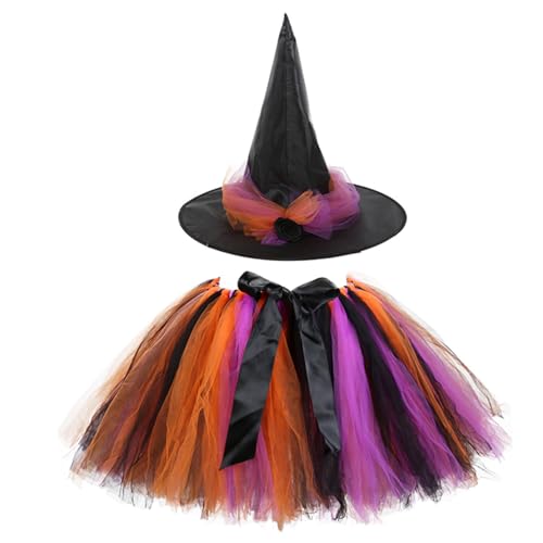 GisWell M Größe Hexenkostüm Halloween Kostüm, Lila-Schwarz Tüllrock mit Hexenhut, Fasching Karneval Kostüm, Tutu-Rock für Halloween Party GisWell M Größe Hexenkostüm Halloween Kostüm, Lila-Schwarz Tüllrock mit Hexenhut, Fasching Karneval Kostüm, Tutu-Rock für Halloween Party von GisWell