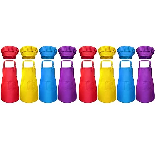 Gisoanudt 16-Teiliges Kinderschürzen- und Kochmützen-Set, Verstellbar, mit 2-Küchenschürzenschürze Gisoanudt 16-Teiliges Kinderschürzen- und Kochmützen-Set, Verstellbar, mit 2-Küchenschürzenschürze von Gisoanudt