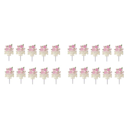 Gisoanudt 20 Stück Happy Mother's Day Kuchen Dekoration Cupcake Insert Karte Cupcake Dekoration Insert Lieferungen Rosa Gisoanudt 20 Stück Happy Mother's Day Kuchen Dekoration Cupcake Insert Karte Cupcake Dekoration Insert Lieferungen Rosa von Gisoanudt