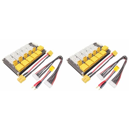 Gisoanudt 2X Lithium-Batterie-Ladeplatine, Paralleler XT30-XT60-Stecker, 2-6S-Lithiumbatterien für Elektronische Komponenten des B6-Ladegeräts Gisoanudt 2X Lithium-Batterie-Ladeplatine, Paralleler XT30-XT60-Stecker, 2-6S-Lithiumbatterien für Elektronische Komponenten des B6-Ladegeräts von Gisoanudt