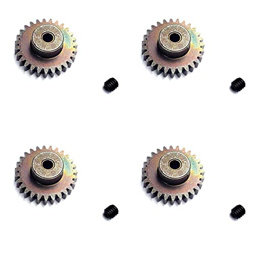Gisoanudt 4X 27T Stahl Motor Auto Upgrade Teile für 144001 124019 124018 A959-B A959B A969B RC Auto Ersatzzubehör von Gisoanudt
