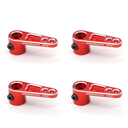 Gisoanudt 4X CNC Aluminium 25T Servo Horn Lenkarme für TRX4 RC Crawler Truck,Rot Gisoanudt 4X CNC Aluminium 25T Servo Horn Lenkarme für TRX4 RC Crawler Truck,Rot von Gisoanudt