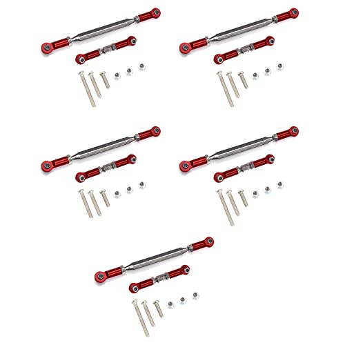 Gisoanudt 5X Metall Verstellbares Lenk GestäNge Servo Link Zug Stange Spann Schloss für Mn D90 D99 Mn-90-45 1/12 Rot Gisoanudt 5X Metall Verstellbares Lenk GestäNge Servo Link Zug Stange Spann Schloss für Mn D90 D99 Mn-90-45 1/12 Rot von Gisoanudt