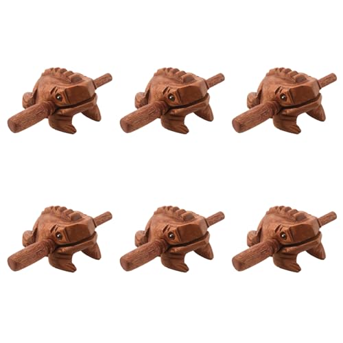 Gisoanudt 6X Geschnitzte Crooking Percussion Musical Sound Ton Block Spielzeug von Gisoanudt
