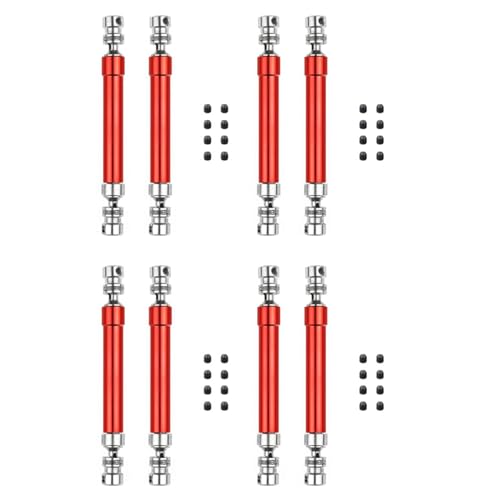 Gisoanudt 8PCS Metall CVD Antriebswelle 110-160mm für 1/10 RC Rock Crawler Axial SCX10 90046 Trx4, Rot Gisoanudt 8PCS Metall CVD Antriebswelle 110-160mm für 1/10 RC Rock Crawler Axial SCX10 90046 Trx4, Rot von Gisoanudt