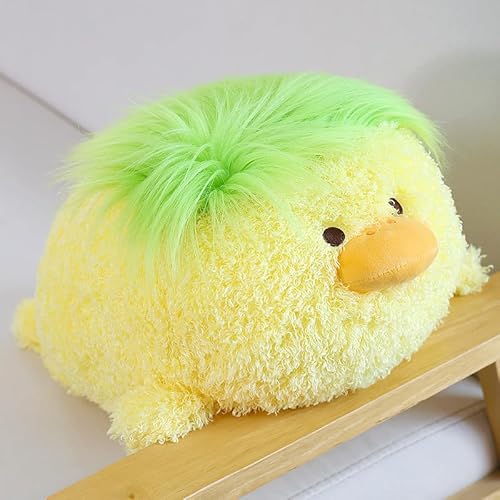 Gisqis Ente Kuscheltier Gelb Baby Kissen Süße Ente Stofftier Lustige Kuscheltiere Kawaii Duck Plush Toy Geschenk für Mädchen Kinder Jungen Deko 45cm von Gisqis