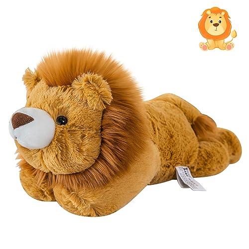 Gisqis Kuscheltier Löwe Braun Baby Klein Süßes Kawaii Plush Toy Kuscheltier Stofftier Löwe Steiff Geburtstagsgeschenke Plüschtiere für Mädchen Deko 52cm von Gisqis