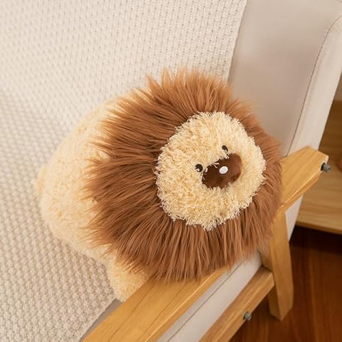 Gisqis Löwe Kuscheltier Baby Kissen Kawaii Löwen Kuscheltiere Süße Stofftier Kuschelkissen Erwachsene Löwe Plüschtier Plüschtiere Plushie Seitenschläferkissen Für Kinder Baby Freundin Kissen Deko von Gisqis