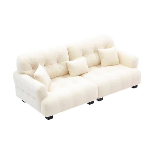 Gissroys 1/12 Skala Minisature Sofa Modell Realistische Verschiebungsmöbel Für Dollhousess Wohnzimmer Doll Sofa Für Sammler von Gissroys