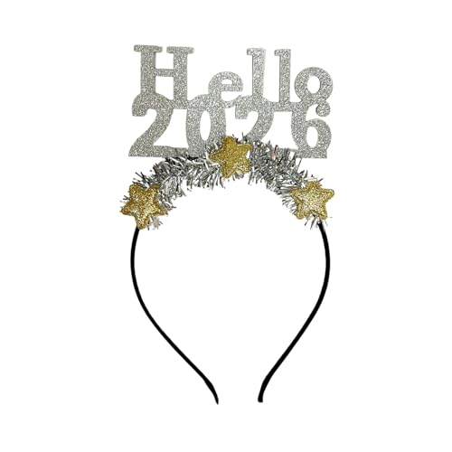 2026 Neujahrspartyfeier Haarband Mit Glitzern Star Decoration Girlands Haarhoop Für Adult Kids Festival Event Festival Hair Accessoires Für Silvester 2026 Neujahrspartyfeier Haarband Mit Glitzern Star Decoration Girlands Haarhoop Für Adult Kids Festival Event Festival Hair Accessoires Für Silvester von Gissroys