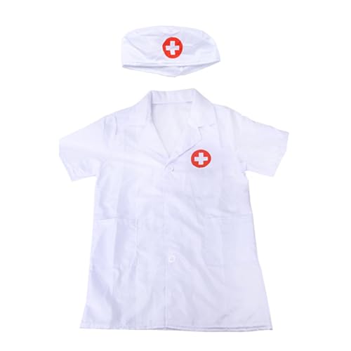 2pcs Doctor Kits Doctor Coat Schwester Caps Tun Spiele Kostümzubehör Halloween Fancy Dressing Jungen Mädchen Cosplay Halloween Kostüm 2pcs Doctor Kits Doctor Coat Schwester Caps Tun Spiele Kostümzubehör Halloween Fancy Dressing Jungen Mädchen Cosplay Halloween Kostüm von Gissroys
