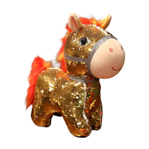 Bunte Paillettengestopfte Tiere Spielzeug Premium Pp Baumwolle Kinder Studien Begleiter Schreibtisch Dekoration Geschenk Niedlich Plüsch von Gissroys