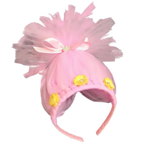 Farbenfroher Netz-Haarreif, Rollenspiel, Haar-Accessoire mit Dekoren, Märchen-Kopfschmuck für Kinder, Schule, Bühnenauftritte, Kinderkostüm, Haarband von Gissroys