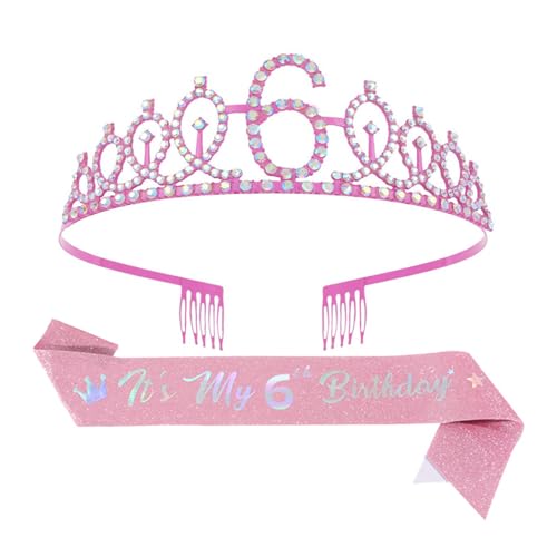 Gissroys Auffällige Strasssteine Geburtstagskronen Mit Number Sash Girls Prinzessinnen Party Dekorationen Schimmern Gissroys Auffällige Strasssteine Geburtstagskronen Mit Number Sash Girls Prinzessinnen Party Dekorationen Schimmern von Gissroys