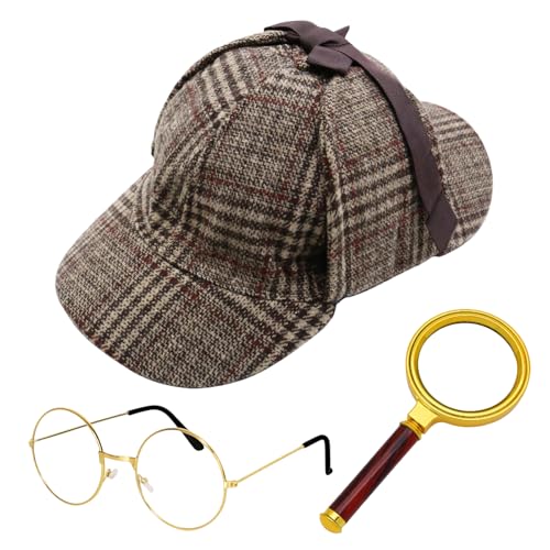 Gissroys Detektivkostüm Mit Detective Holmes Hutgläser Vergrößerung Zubehör Set Outfits Für Halloween Cosplay Outfits Gissroys Detektivkostüm Mit Detective Holmes Hutgläser Vergrößerung Zubehör Set Outfits Für Halloween Cosplay Outfits von Gissroys