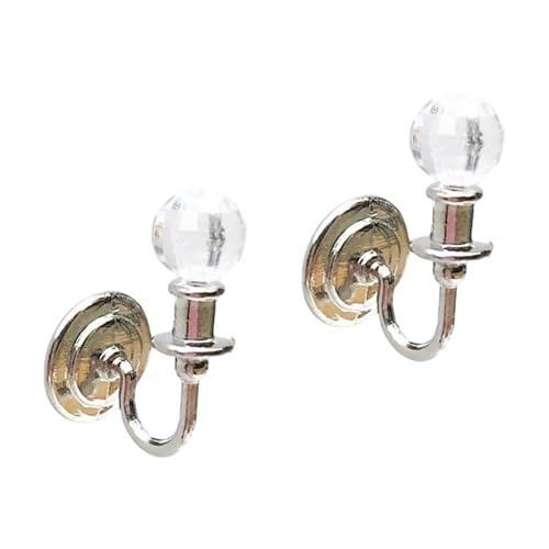 Gissroys Elegante Puppenhäuser Leuchten Elegante 1 12 Skala Kristall Und Metall Acylic Wandlampen Die Für Handwerksbegeisterte Puppenhäuserzubehör Tragbar Sind von Gissroys