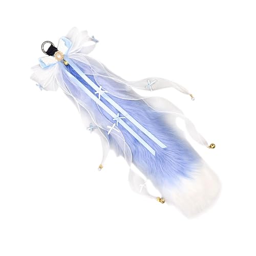 Gissroys Fuchs-Ohren-Haarreif, Schwanz, flauschige Katzenohren, Stirnband, Schwanz, Halloween, Cosplay, Party, Katzenkostüm, Zubehör für Kinder, Erwachsene, Wolf, Füchse von Gissroys