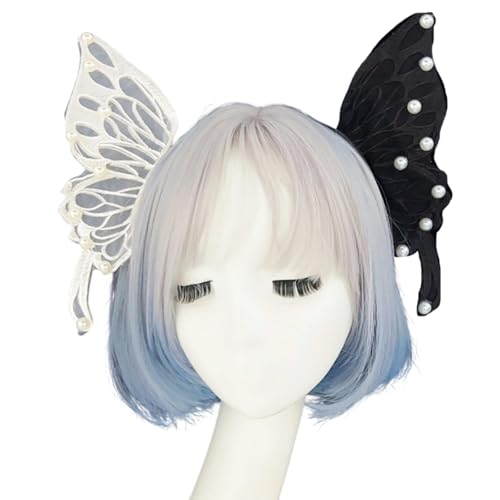 Gissroys Haarreif mit Gothic-Schmetterlingen, Kristallperlen, Schmetterlings-Haarband, Kopfschmuck für Rollenspiele und Fotoshootings, Gothic-Feen-Kostüm, Stirnband Gissroys Haarreif mit Gothic-Schmetterlingen, Kristallperlen, Schmetterlings-Haarband, Kopfschmuck für Rollenspiele und Fotoshootings, Gothic-Feen-Kostüm, Stirnband von Gissroys