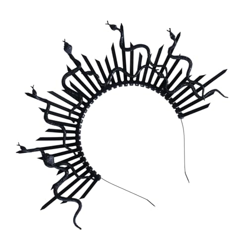 Gissroys Haarreif mit Schlangenmotiv, griechische Mythologie, Haarband, Halloween, Party-Requisiten, Stirnband, Erwachsene, Bühnenauftritte, Cosplay, Zubehör, Halloween-Party-Kopfbedeckung Gissroys Haarreif mit Schlangenmotiv, griechische Mythologie, Haarband, Halloween, Party-Requisiten, Stirnband, Erwachsene, Bühnenauftritte, Cosplay, Zubehör, Halloween-Party-Kopfbedeckung von Gissroys