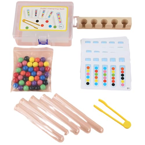 Gissroys Interaktive Perlenklemme Röhrchen Spielzeug Farbsortierspiel Für Kleinkindkonzentration Feine Lernaktivität Spielzeug Kinderkonzentrationentwicklung Gissroys Interaktive Perlenklemme Röhrchen Spielzeug Farbsortierspiel Für Kleinkindkonzentration Feine Lernaktivität Spielzeug Kinderkonzentrationentwicklung von Gissroys