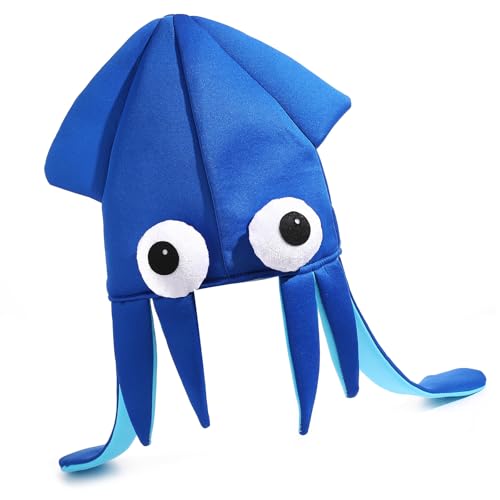 Gissroys Lustiger Hut für Kinder und Erwachsene, Themenpartys, weicher strukturierter Stoff, angenehm zu tragen, Kostüm-Accessoire, buntes Teufelfisch-Kostüm-Requisite von Gissroys