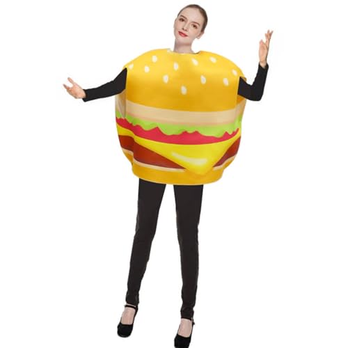 Gissroys Lustiges Kostüm Kostüm Kuchen Pizza Brot Hamburger Outfit Für Cosplay Partys Geburtstag Weihnachten Event Outfit von Gissroys