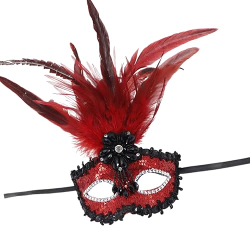 Gissroys Maskerade Maske Für Frauen Gefiederte Strasssteine Venezianer Party Abend Prom Ball Halloween Cosplay Kostüme Venezianer Frauen Für Maskerade Gissroys Maskerade Maske Für Frauen Gefiederte Strasssteine Venezianer Party Abend Prom Ball Halloween Cosplay Kostüme Venezianer Frauen Für Maskerade von Gissroys