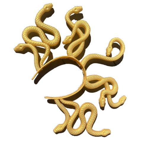 Gissroys Modischer, goldener Schlangen-Stirnband, einzigartig, bequem, stilvolles Haarteil für Party und Cosplay Gissroys Modischer, goldener Schlangen-Stirnband, einzigartig, bequem, stilvolles Haarteil für Party und Cosplay von Gissroys