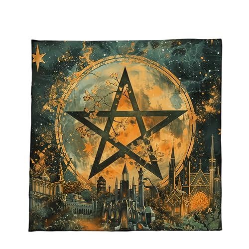 Gissroys Multifirtionale Samt Tarots Tischdecke Weiche Trage Von Stoff Altars Stoff Faltbares Design Geeignet Für Messwerte Wahrsagerei Tischtuch von Gissroys